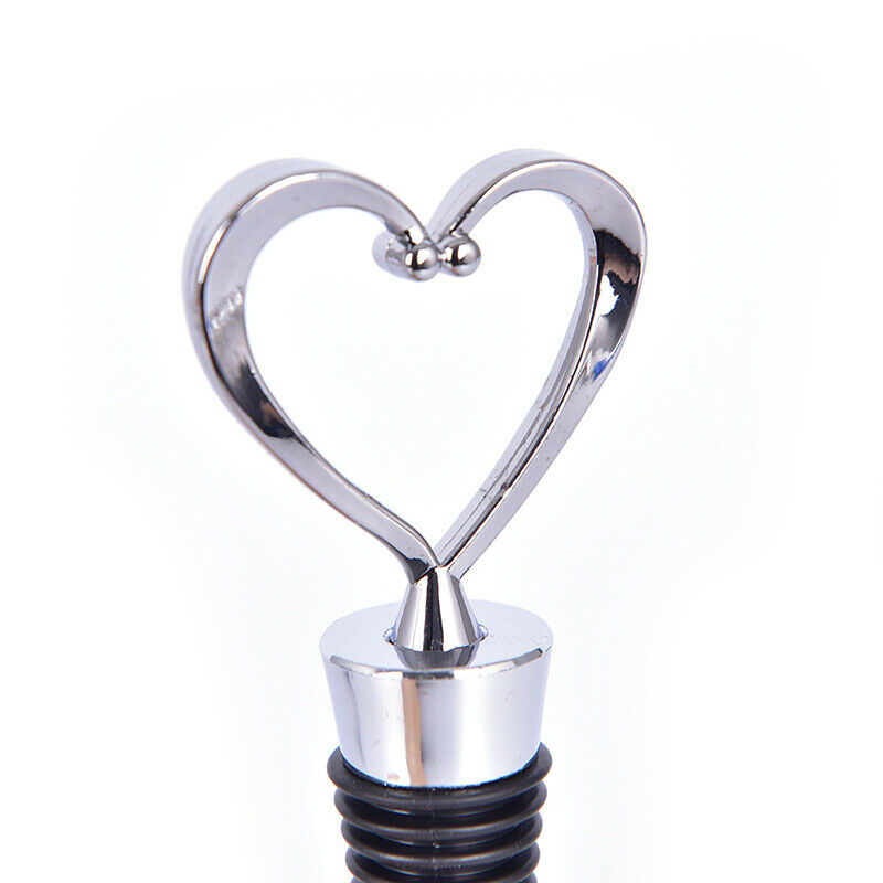 1pcs Heart Shaped Red Wine Champagne Wine Bottle Stopper Valentines Wedding  Qx