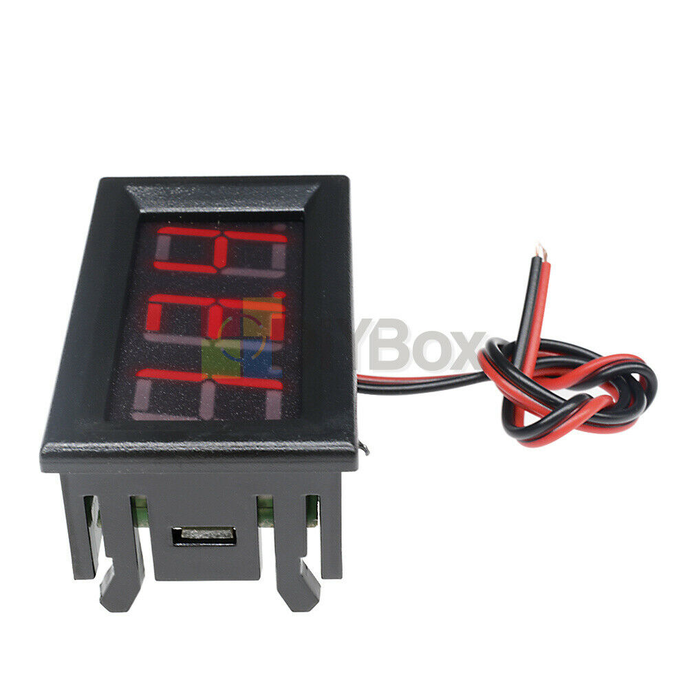 10PCS 0.56" Digital Tube 3 Bit Voltmeter Red LED Panel DC4.5-30V Voltage Meter