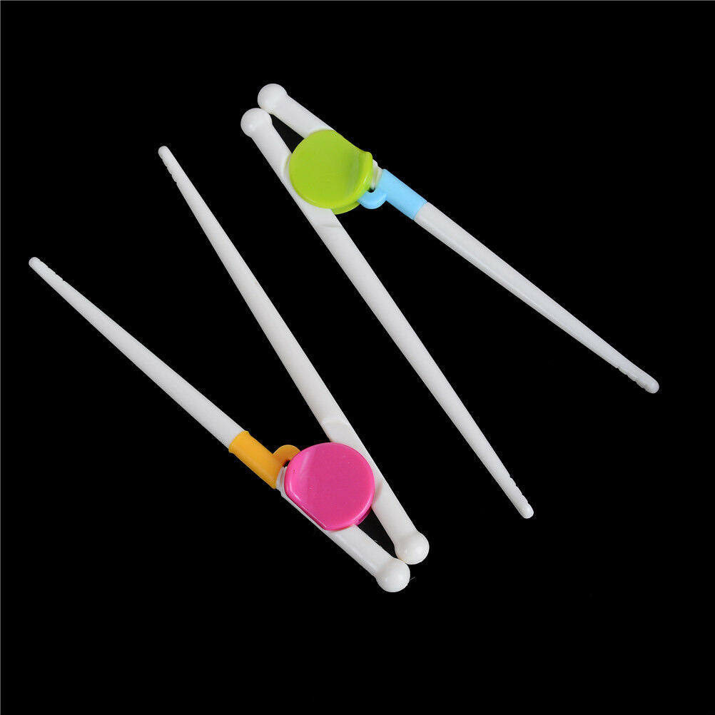 Children Kids Training Helper Learning Easy Use Beginner Chopsticks.l8