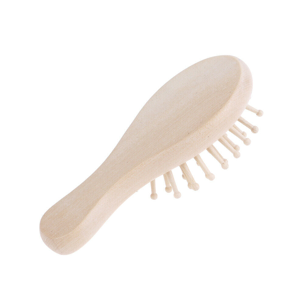 Wooden Hair Vent Brush Brushes Hair Care and Beauty SPA Massager Massage .l8