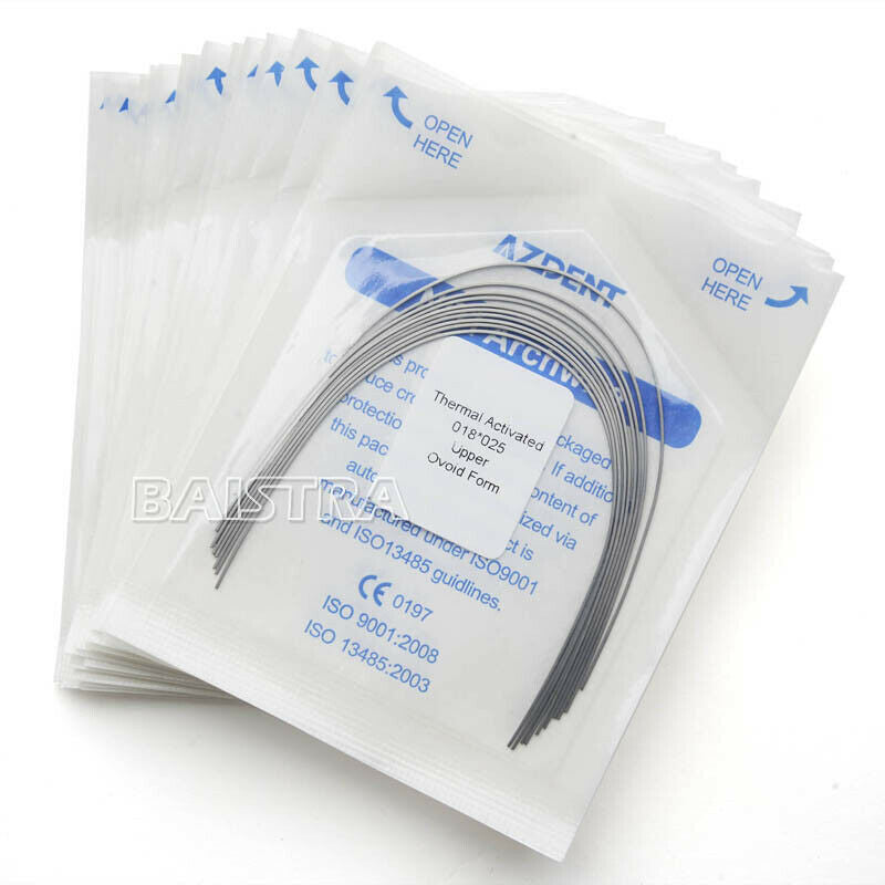 300 Packs Dental Orthodontic Heat Thermal Activated Niti Rectangular Arch Wires