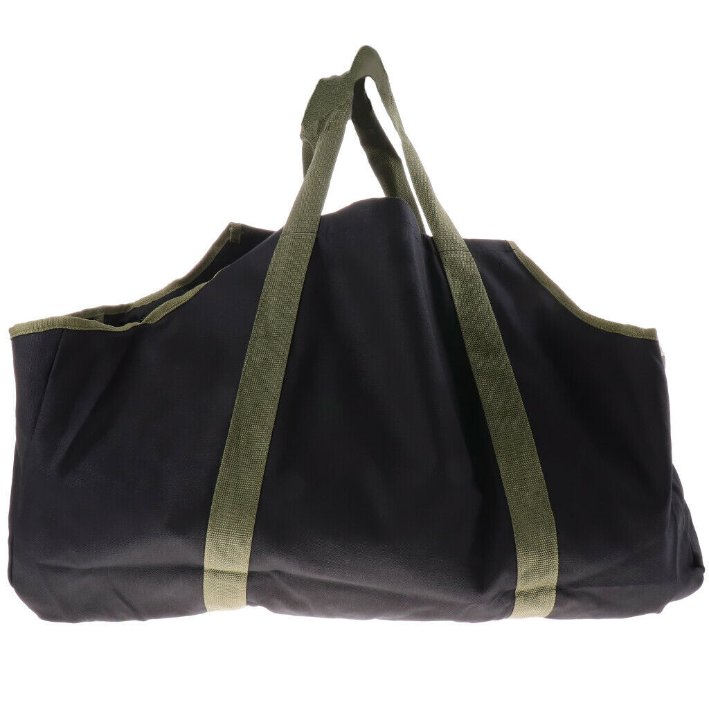 Heavy Duty Log Tote Holder with Handles Best Canvas Bag for Carrying Wood