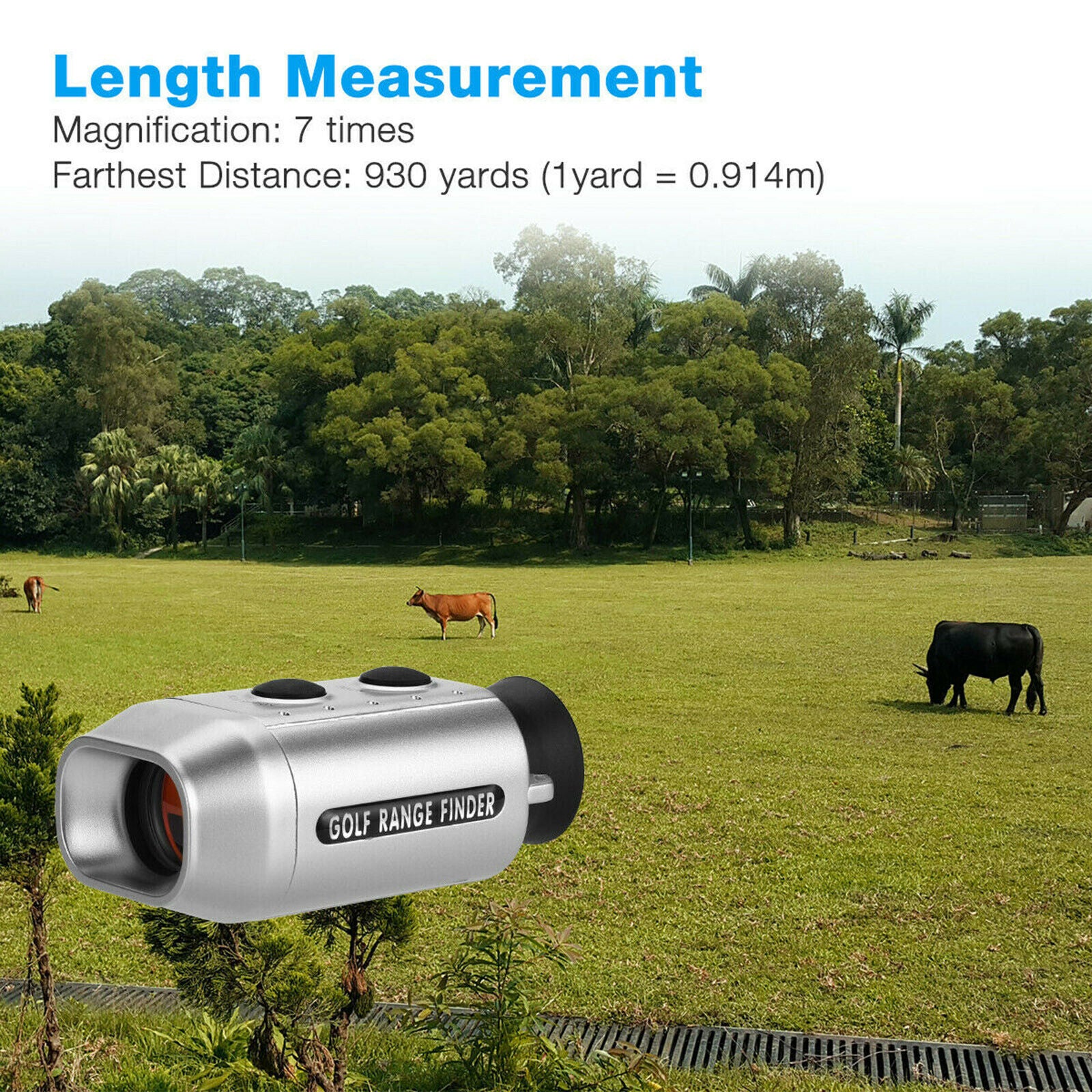 Professional Precision 930 Yards Golf Rangefinder Devices High Accuracy ,7X