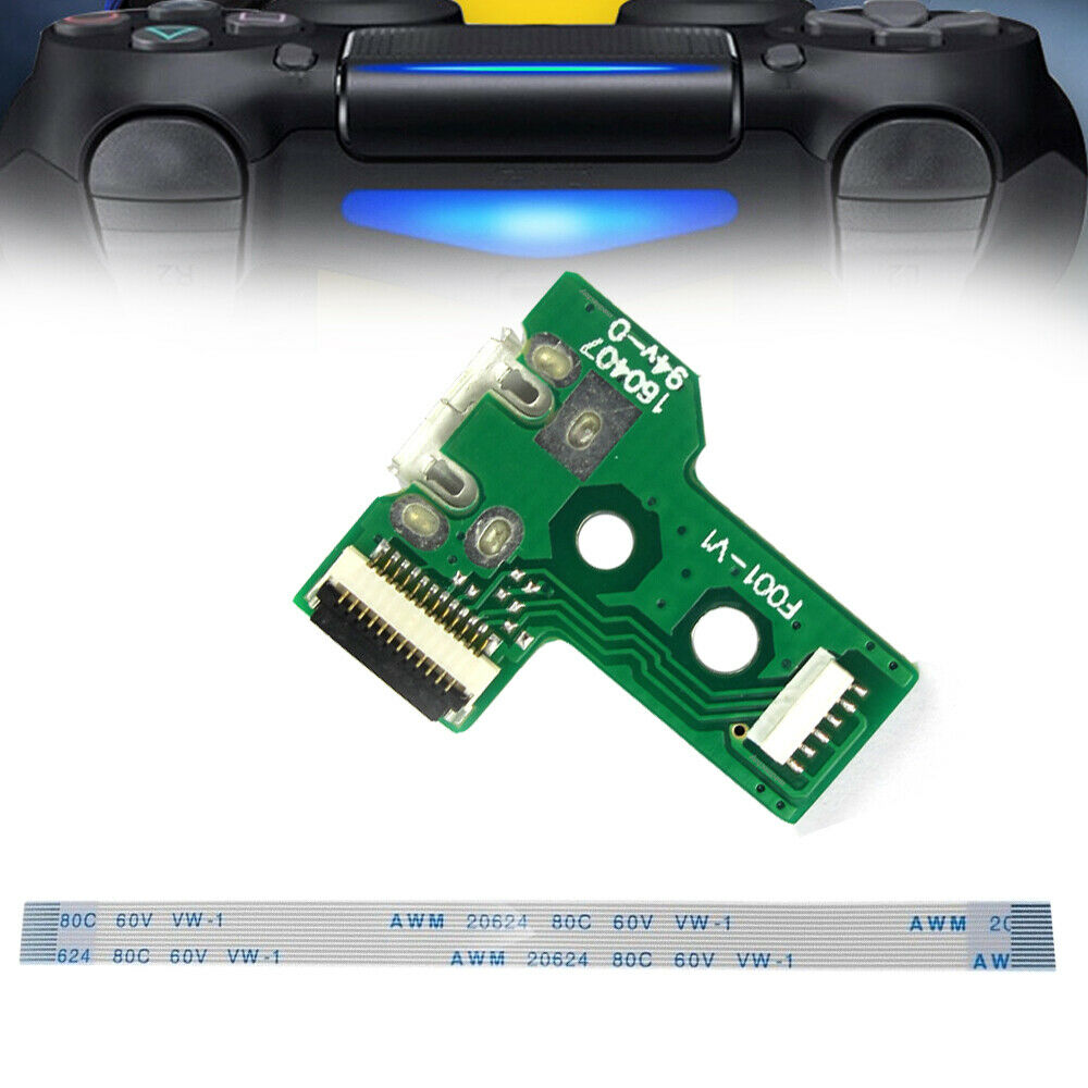 1Set USB Charging Port Board With 12 Pin Flex Cable For JDS-030 PS4 Controller z