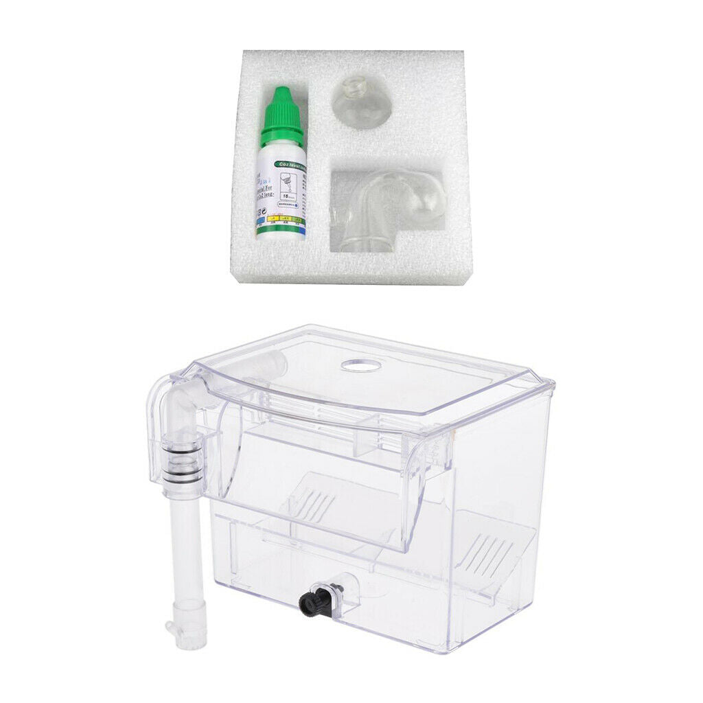 CO2 Monitor Glass Drop Monitoring w/ 15ml Liquids Fish feeding Container for