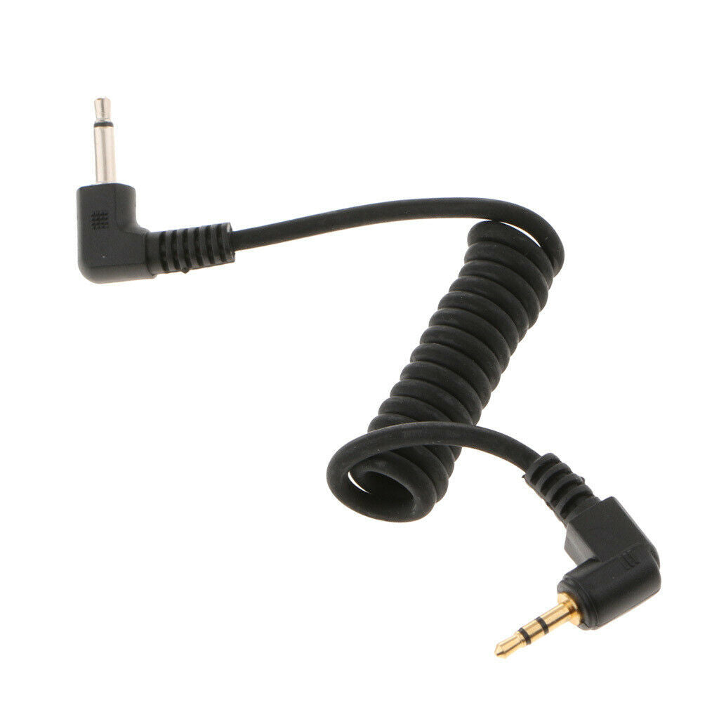 2.5mm to 3.5mm Male Flash PC Sync Cable Cord Connector for Canon Nikon 1m