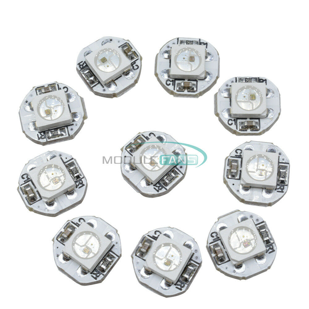 WS2812B 10x10 100 Bit PCB Board Full Color 5050 RGB LED Lamp Panel Light Arduino