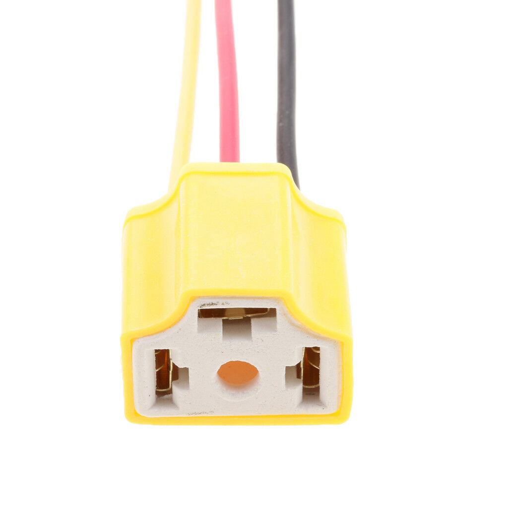 5x 9003 H4 Connector Female Socket Holder Base Light Bulb Harness Pre-wired