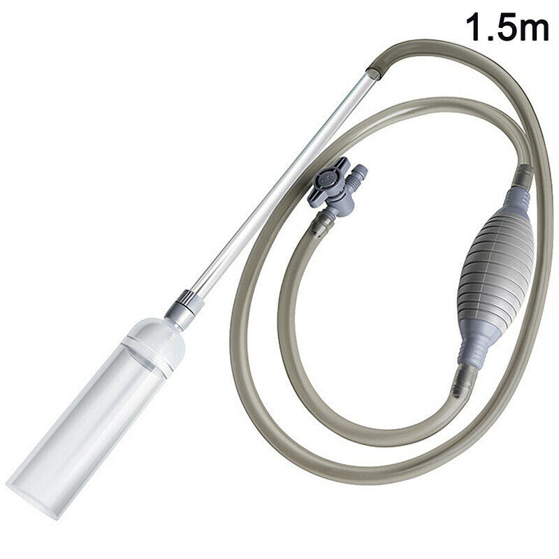 1.5m Easy to operate Aquarium Clean Fish Tank Vacuum Siphon Pump Cleaner T-q NC
