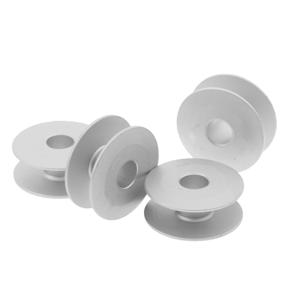 10pcs 21mm Industrial Aluminum Bobbins For Singer Brother Sewing Machine To_DD