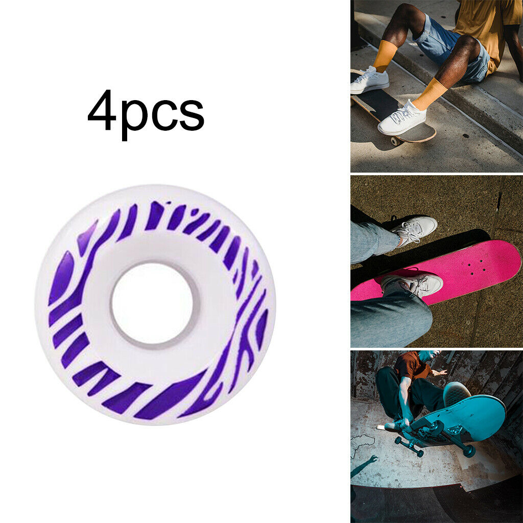 4pcs/set Replacement PU Outdoor Inline Hockey Skate Wheels 80A 55x32mm