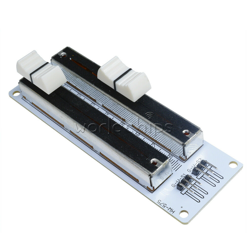Double Row Slide Potentiometer Simulation Block Linear 10K analog Sensor Module
