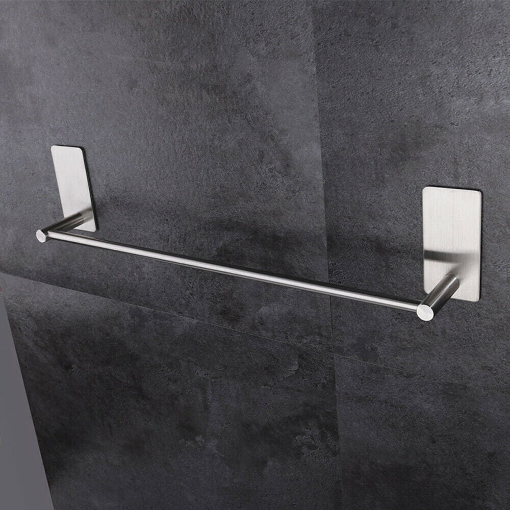 Stainless Steel Over Door Towel Hook Rack Kitchen Cabinet Storage Shelf Holder