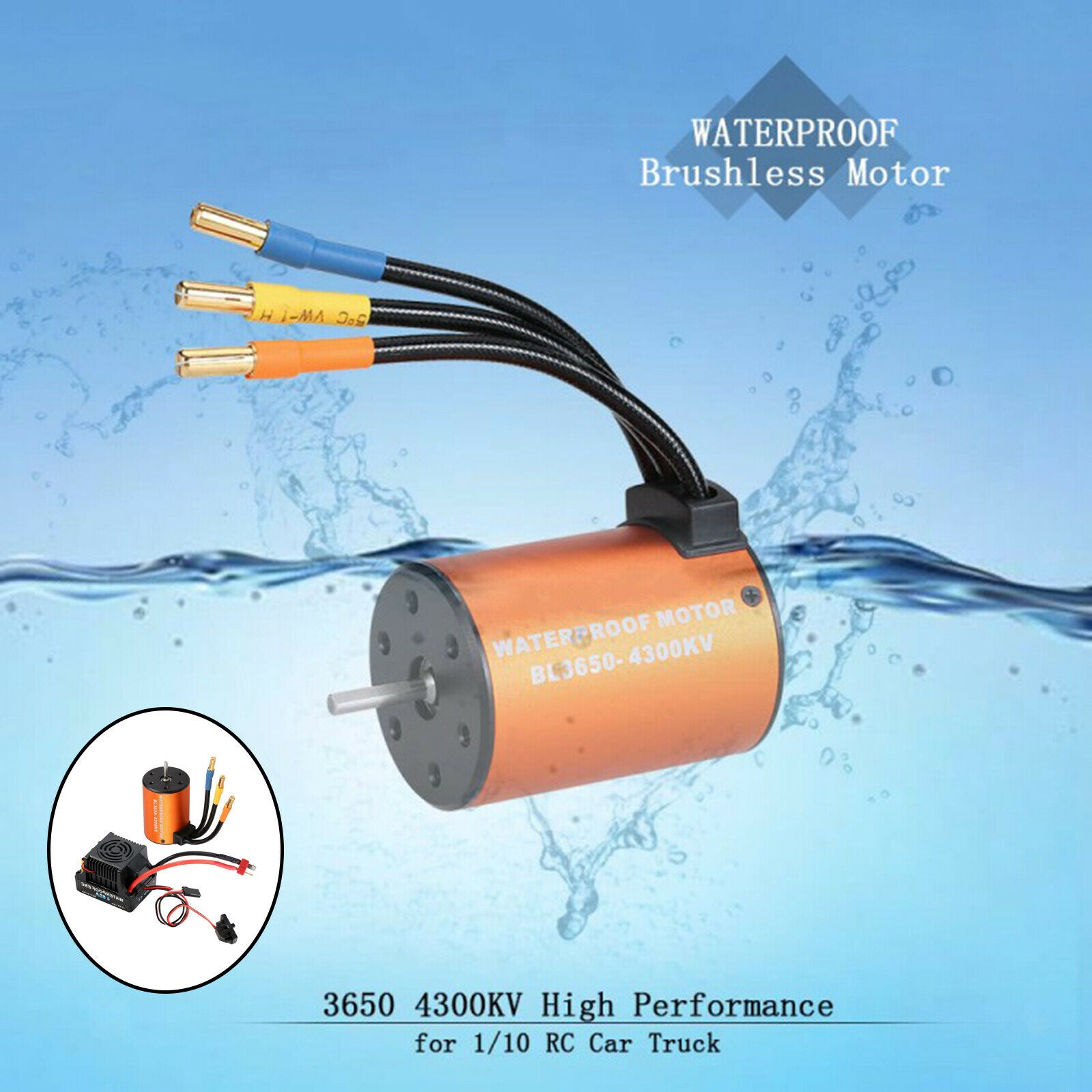 RC Car Brushless Motor with 60A ESC for HSP 94123 94111 94170