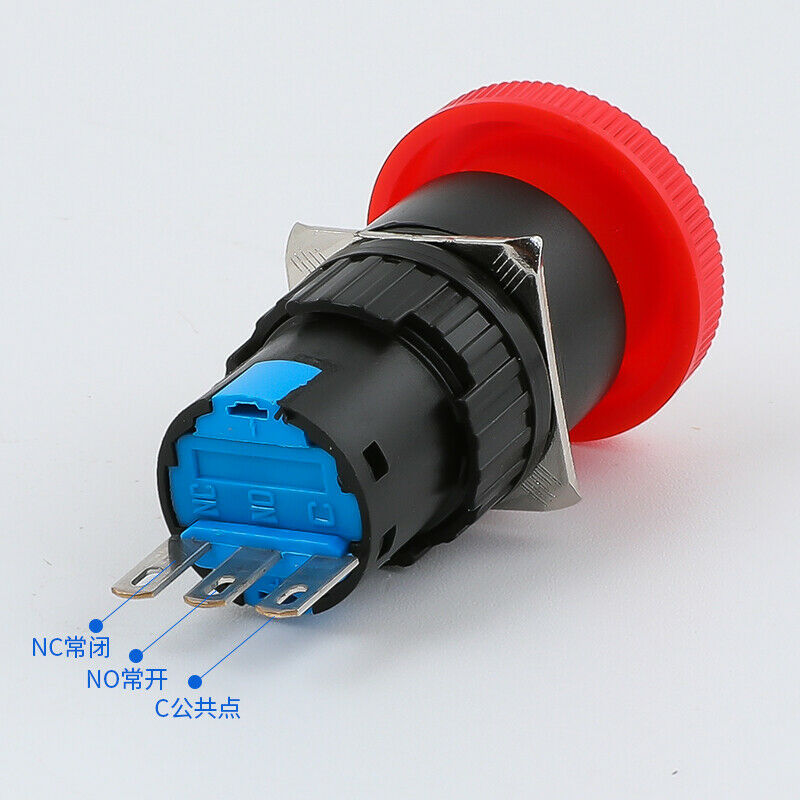 LA16-11ZS Emergency stop switch button Three-legged small push button switches