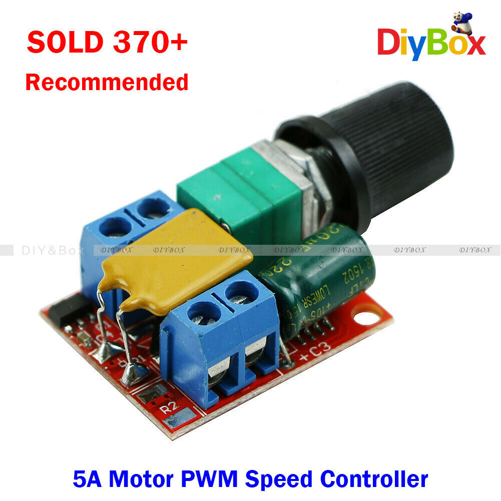 Mini DC 5A Motor PWM Speed Controller 3V-35V Speed Control Switch LED Dimmer D