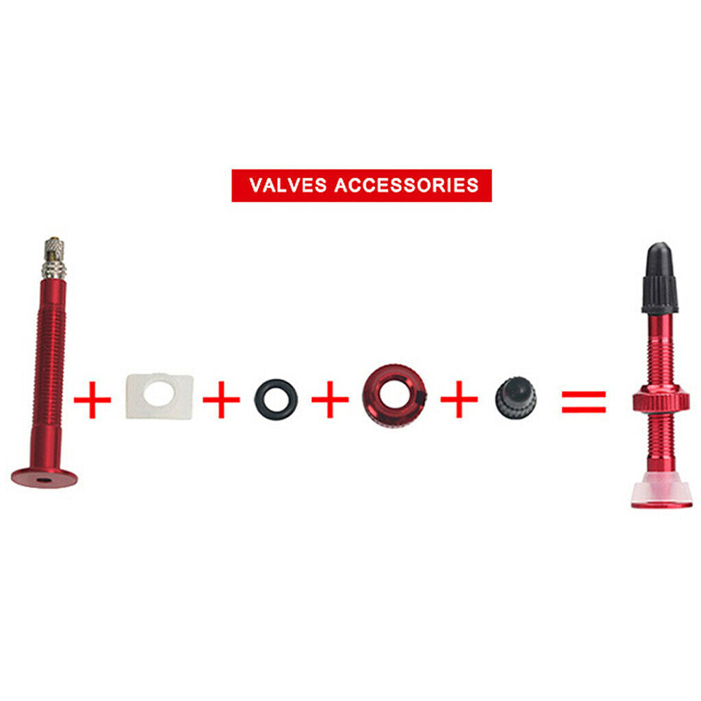 Aluminum 6Colors Bike Bicycle Presta Valves Core Universal Vacuum-Nozzle Red
