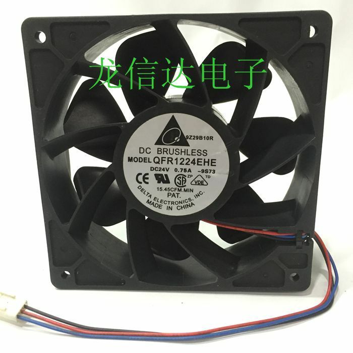 For Delta QFR1224EHE fan 120*120*38mm 24V 0.75A 3pin