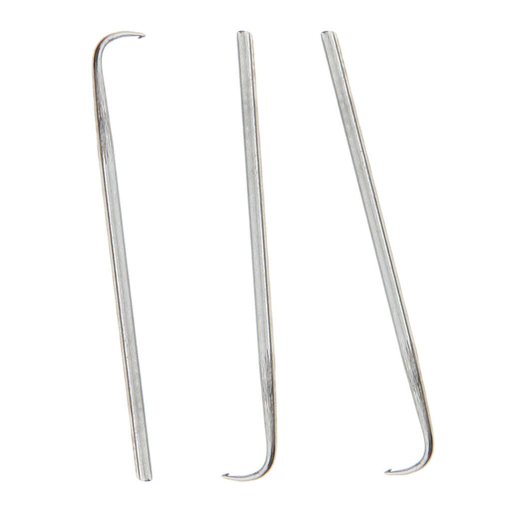 3pcs Crochet Hooks Knitting Needle Wig Extension Lace Weft Sew Making Tools L