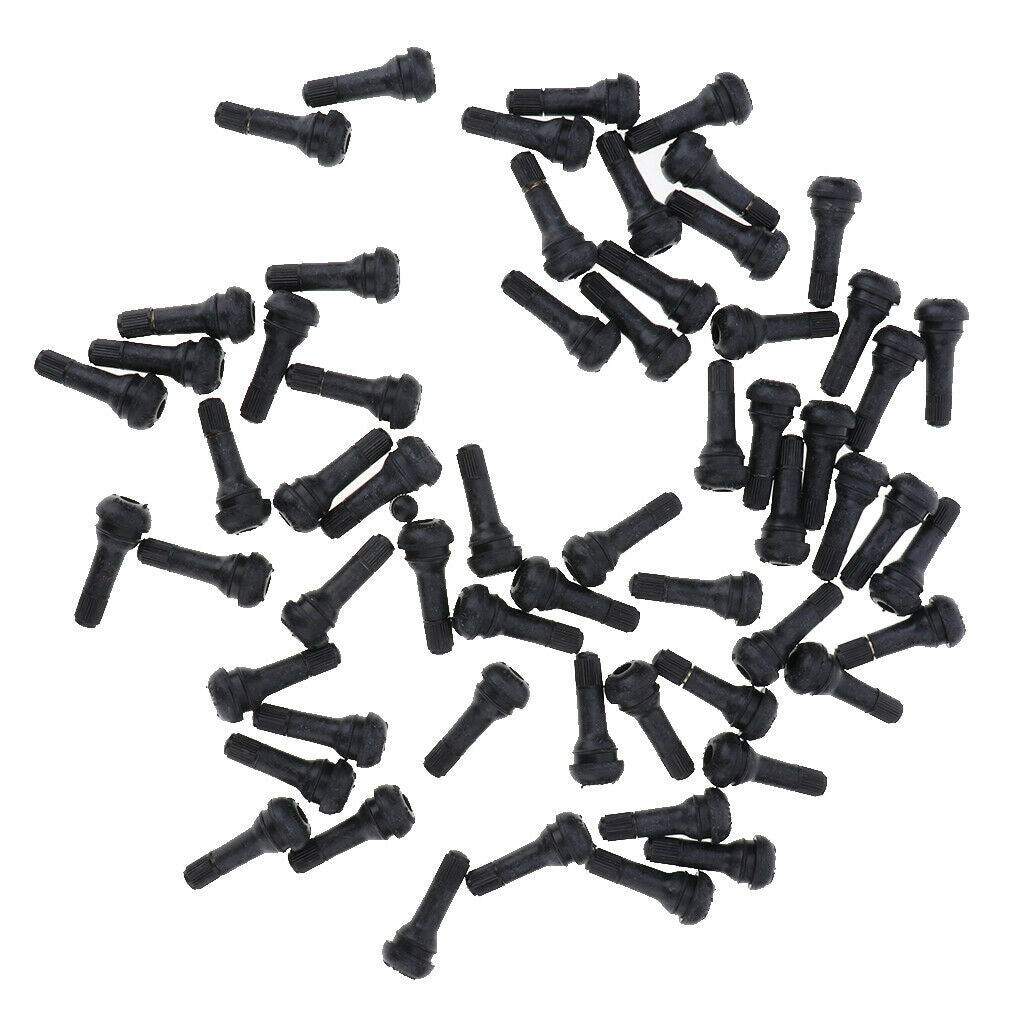 Pack of 100 Universal TR413 Tire Tyre Valve Stems Stubby for ATV Trailer Car