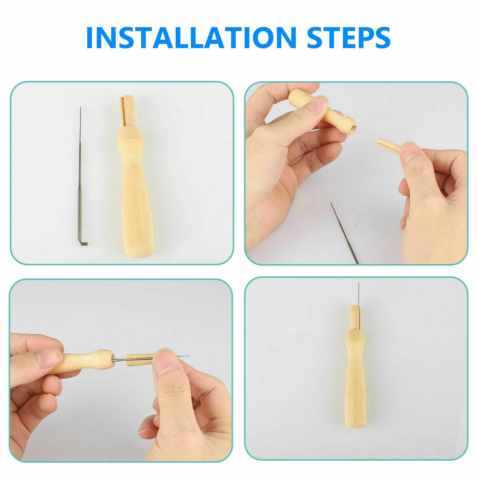 Needle Felting Starter Set Kit Wool Felt Tools Mat DIY Hand Craft Making Supply