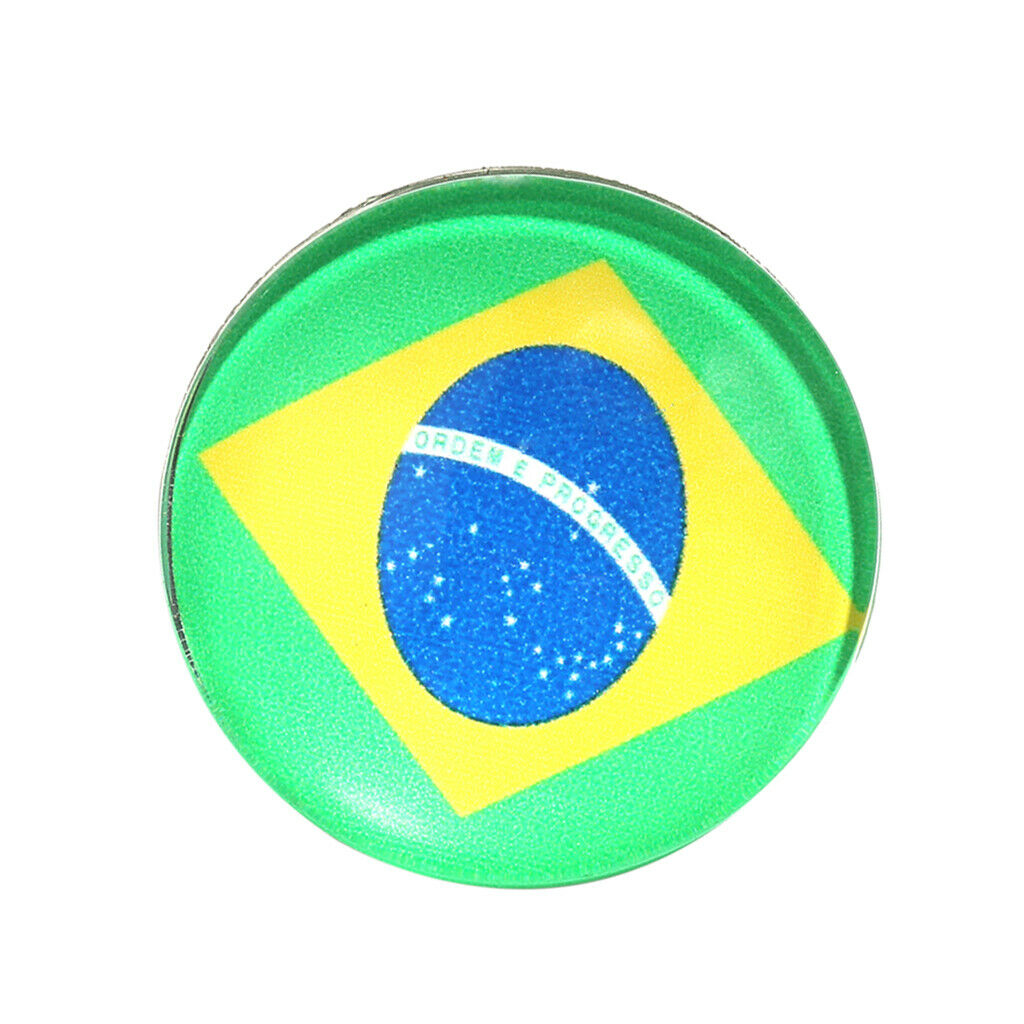 2 Pieces Braided Wristband Brooch Set Football Fans Brazil Country Flag