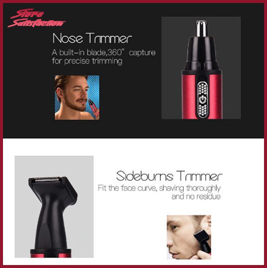 4 In 1 Electric Ear Nose Trimmer Hair Clipper Shaver Beard Trimer For Men Women
