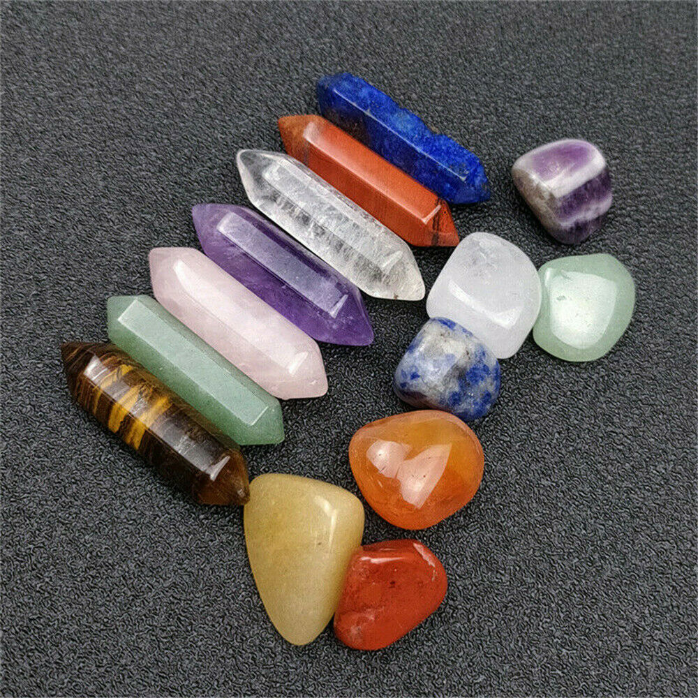 100% Natural Obelisk Quartz Crystals Double Point Reiki Mineral Specimen Healing