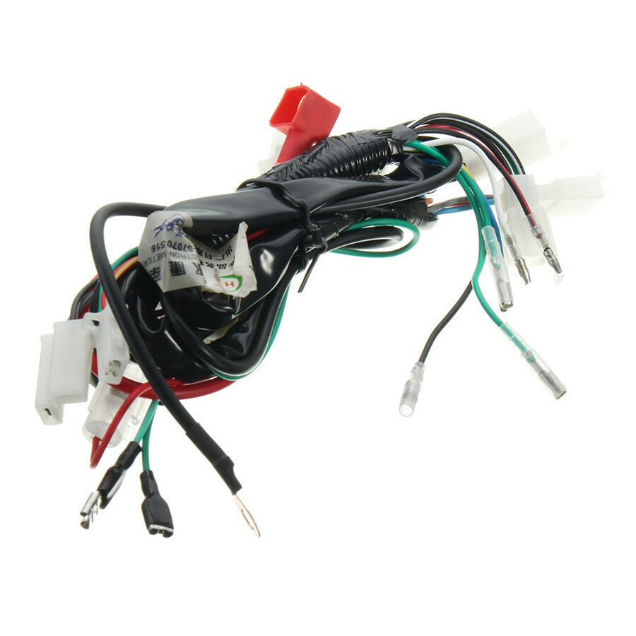 Motorcycle Wiring Harness Machine Electric Start Wiring Loom For Pit Bike ATV