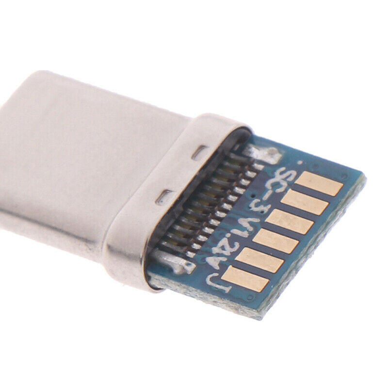 USB3.1 TypeC Connector 24Pin Male Socket Receptacle Adapter To Solder Wir.l8