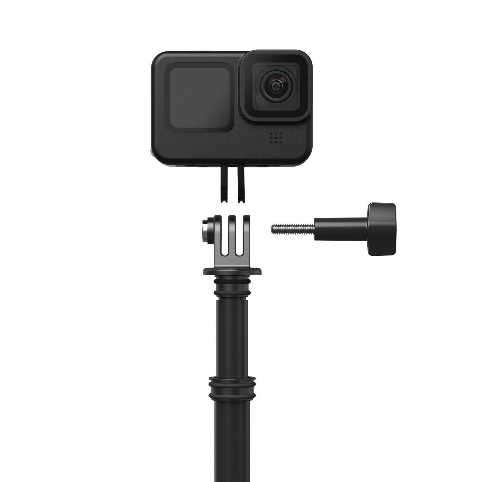 9.8ft Handheld Extendable Monopod Pole Selfie Stick for GoPro Hero Easy Use