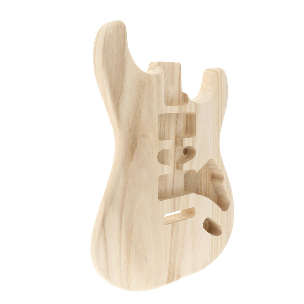 Sycamore Wood Guitar Body Unfinished for ST Guitar DIY Luthier Tool x1