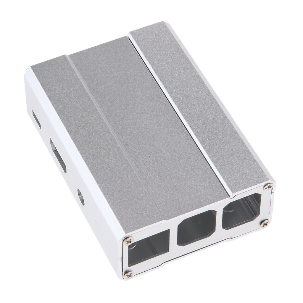 Aluminum Protective Case Metal Enclosure Cover Box For Raspberry Pi 3/ 2 gray