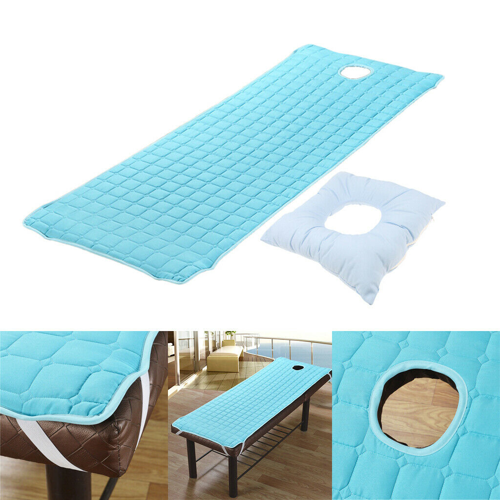 Salon Massage Bed Mattress Sheet with Face Cradle Cushion Pillow Pad Set