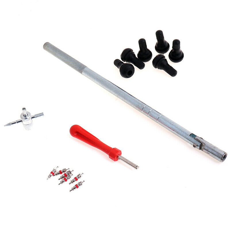 Valve Stem Remover Installation Repair Chrome Tool Kit Puller Tire Plug CorDEAU