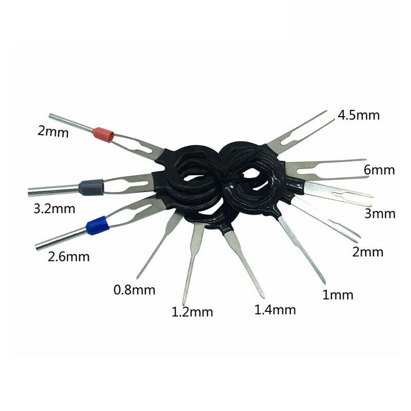 19PCS Motorcyle Scooter Electrical Wire Connector Pin Extractor Terminal Tools