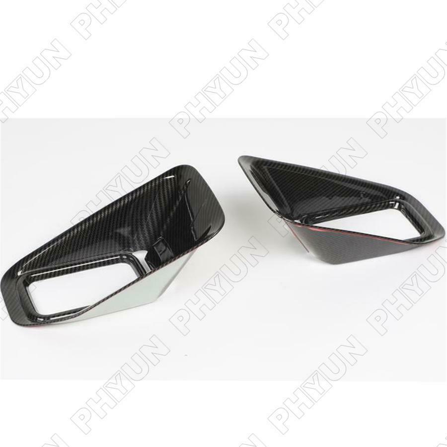 For 2015-20 Ford F150 Front Fog Light Lamp Cover Trim Kit Carbon Fiber Style 2X