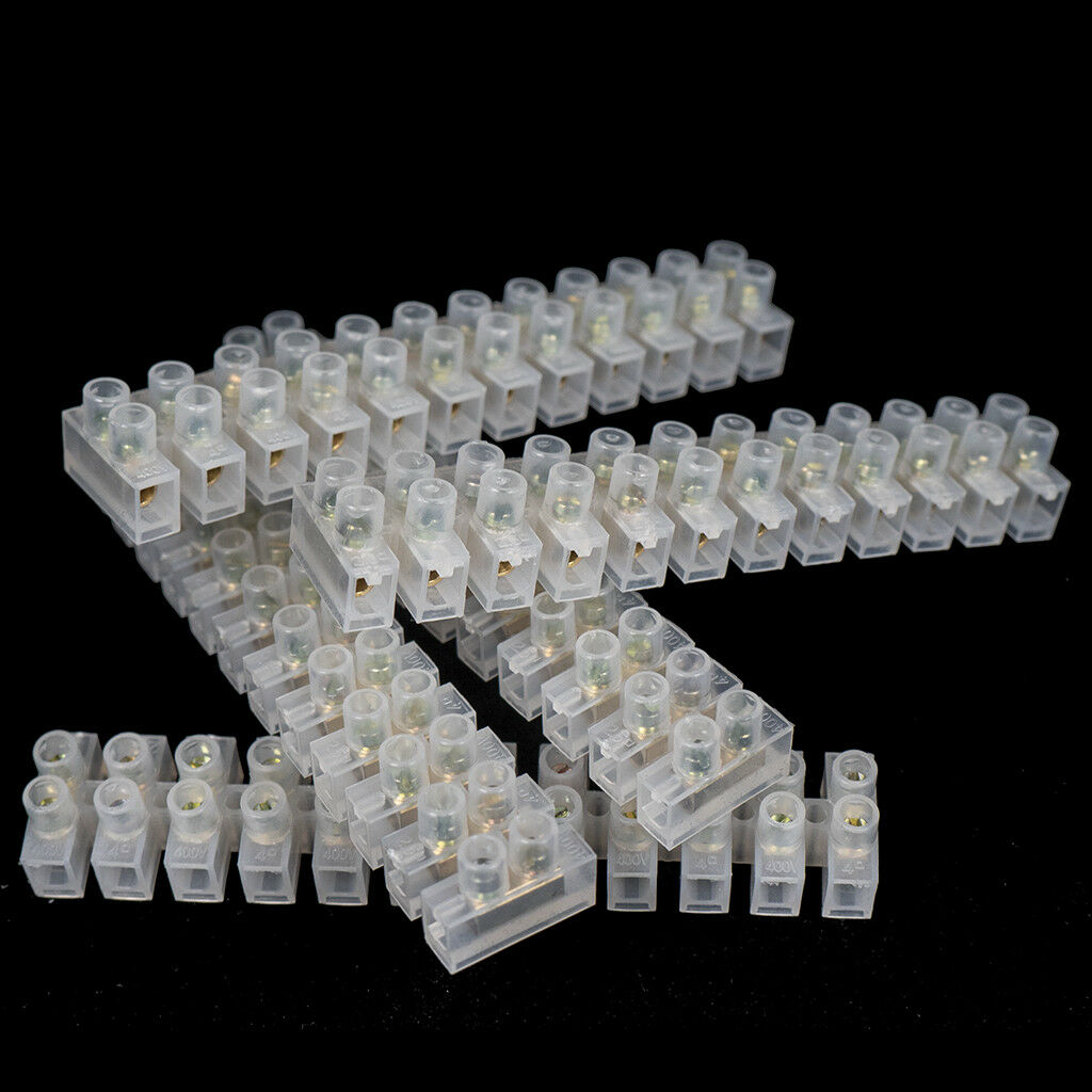 12 Way Connector Strip Block 3AMP Electrical Choc Terminal Wire Connection 3pcs
