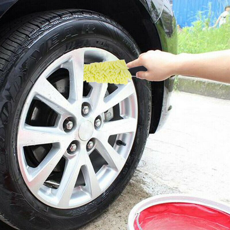 Sponge Wheel Brush Wheel Cleaner Car Care Washing Brush Steel Wheel Clean.l8