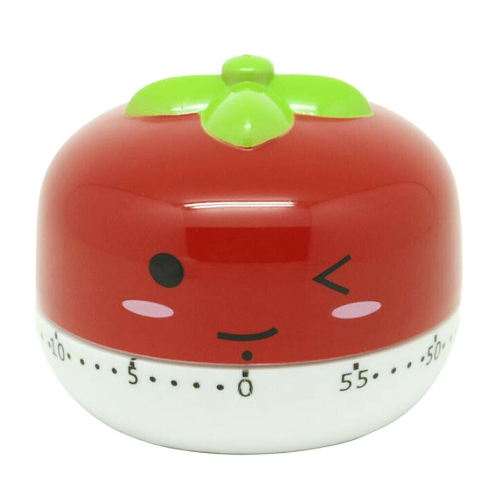 Cute Cartoon Mechanical Kitchen Cooking Timer Clock Baking Timer Red