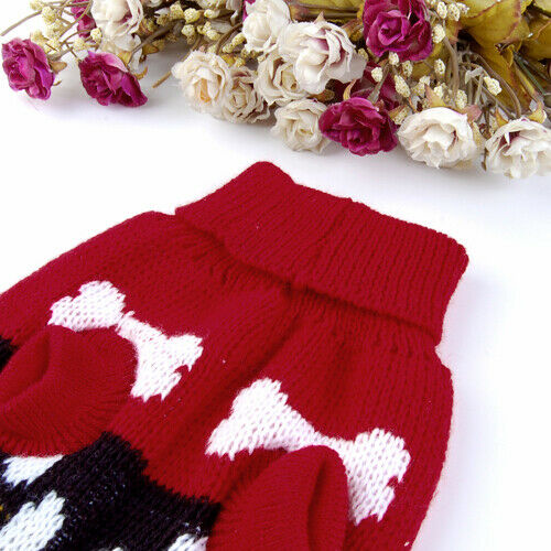 Knitting Turtleneck Sweater Clothes For Dogs Pet S