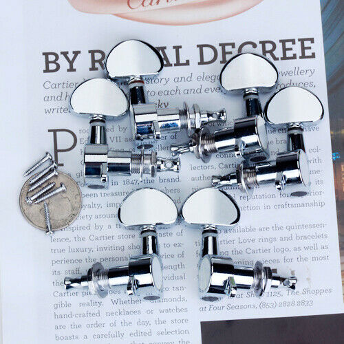 3 Pairs Sealed electric Guitar Folk Acoustic Guita String Tuning Pegs Tuners