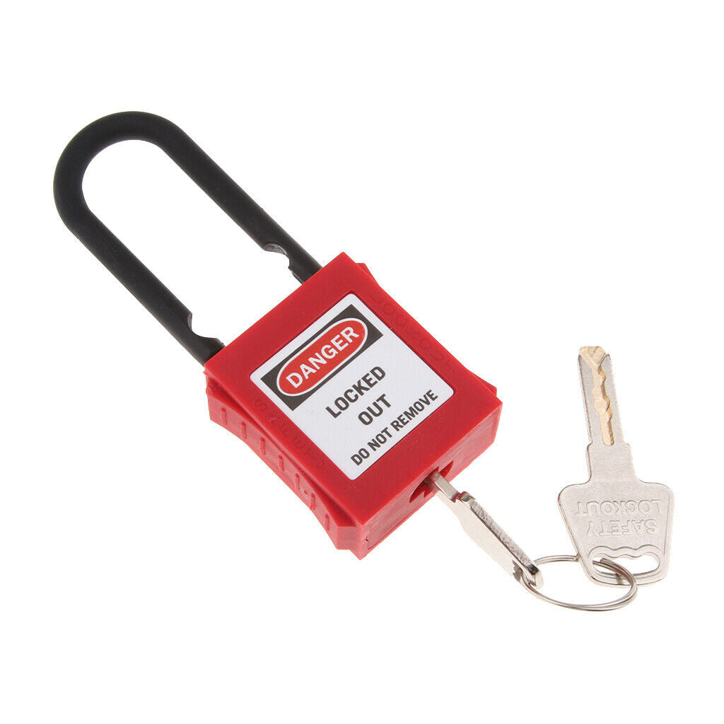 6 Pcs Strong Firm Safety Lockout Padlock Lock Keyed, Key Retaining, Safe