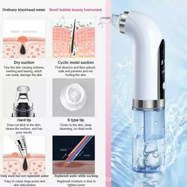 Household Small Bubble Electric Blackhead Remover Vacuum Cleaner Pore Vacuum