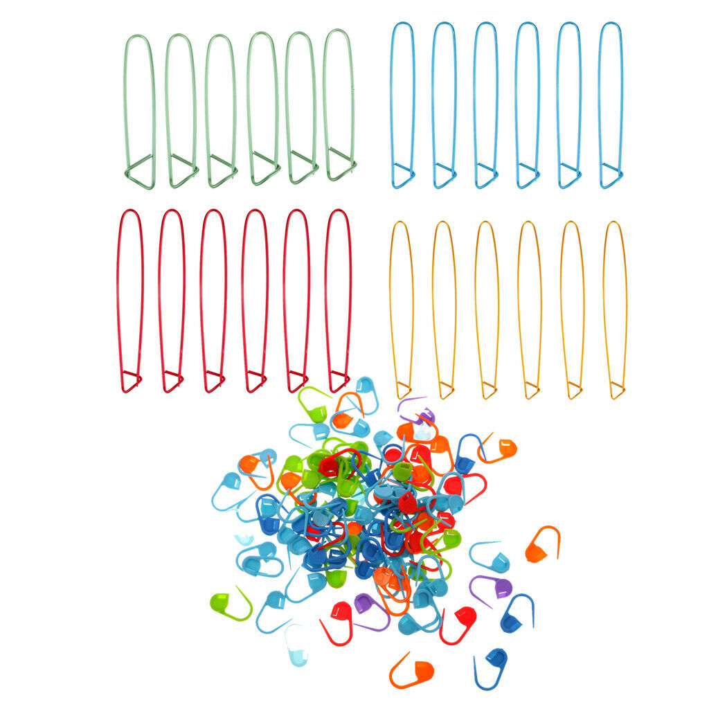 124Pcs Stitch Pins Knitting Pins Crochet Clips Markers
