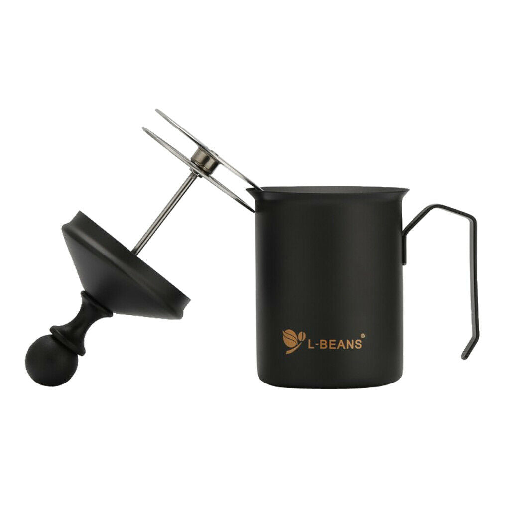 550ml Stainless Steel Milk Frother for Coffee Cappuccino Foamer Creamer