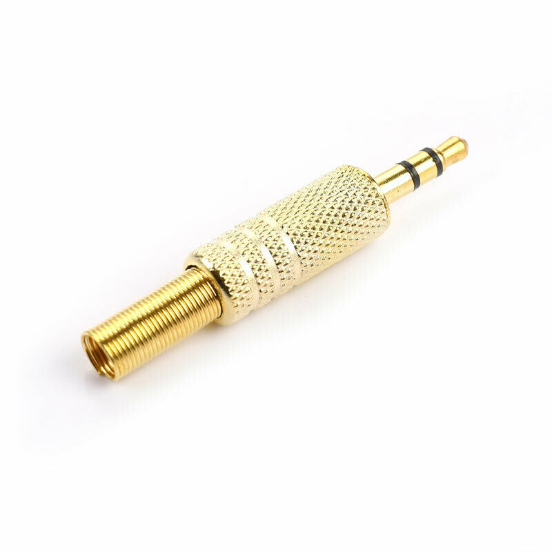 5pcs 3.5mm Stereo Audio Jack Plug Headphone Male Coax Cable Audio Connect.l8