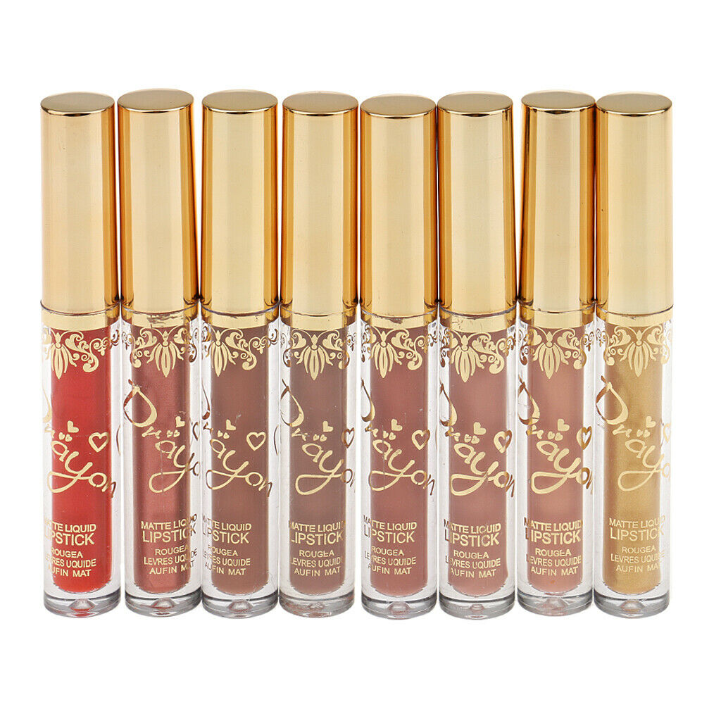 16 Colors Long Lasting Matte Metal Lipstick Liquid Pencil Lip Gloss Makeup