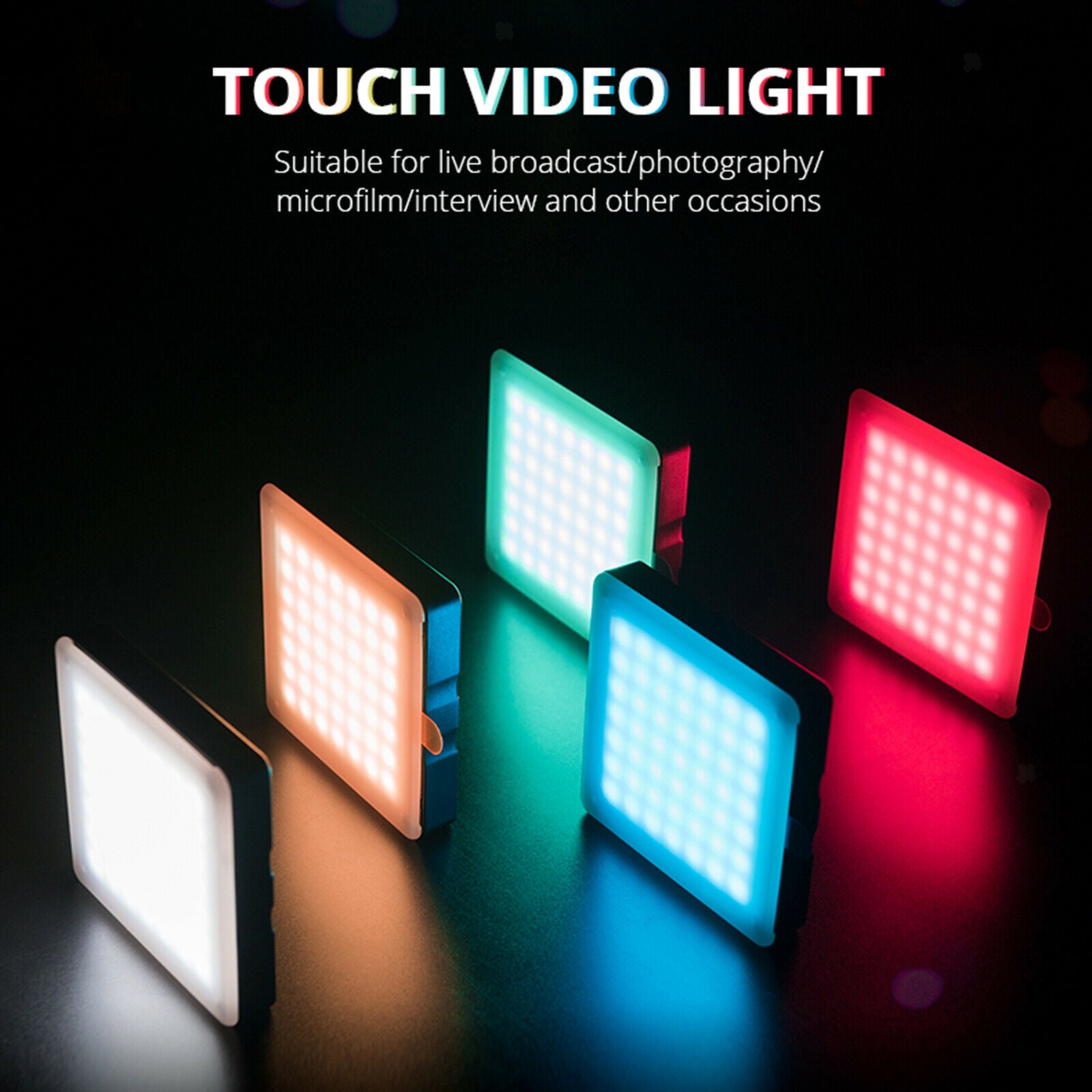 Mini 5W 49pcs LED Video Light Photography Lighting Rechargeable Fill Light