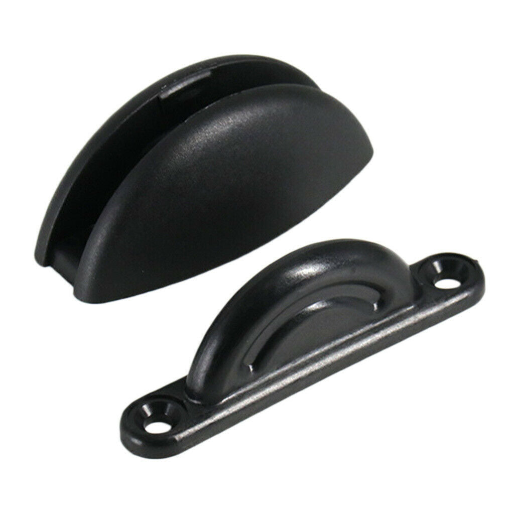 Door Catch Stopper Baggage Door Holder for RV Sail Motorhome Cargo Black